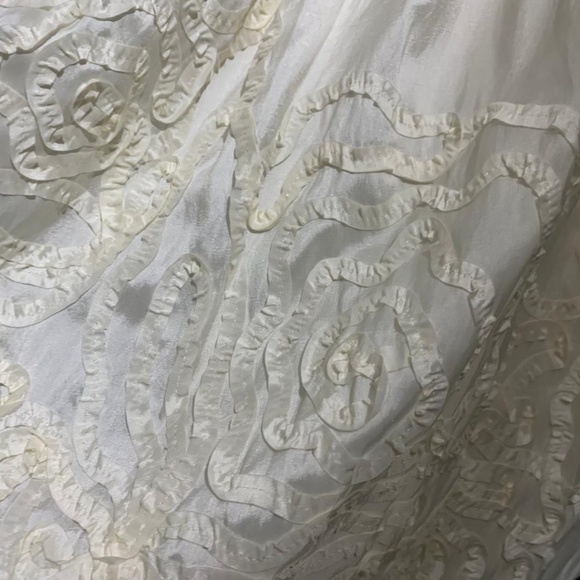 NWT Suzi Chin For Maggie Boutique Diamond white dress Size 8 - Picture 11 of 16